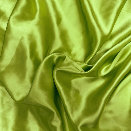 Silk Charmeuse - Lime Green - 19mm - Deadstock
