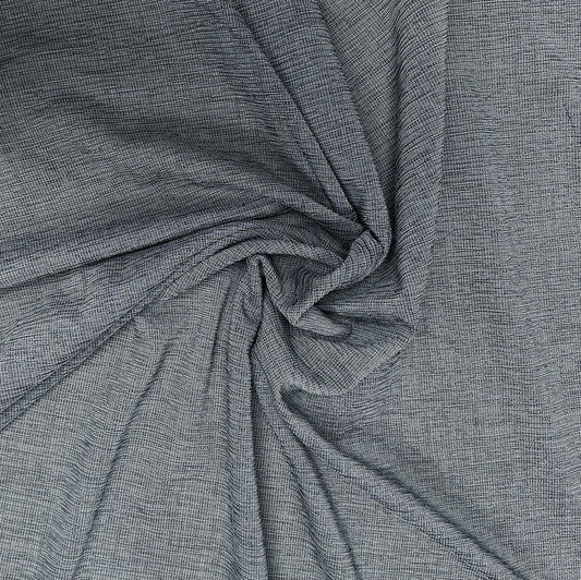 Rayon Textured Crepe - Deadstock - Bluish Grey