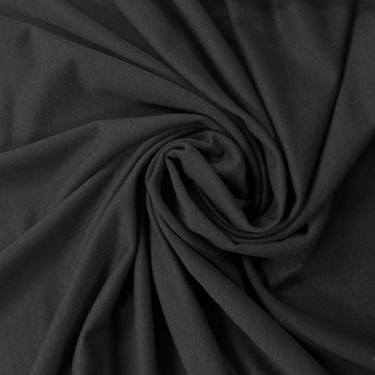 Bamboo Cotton French Terry Knit - Black