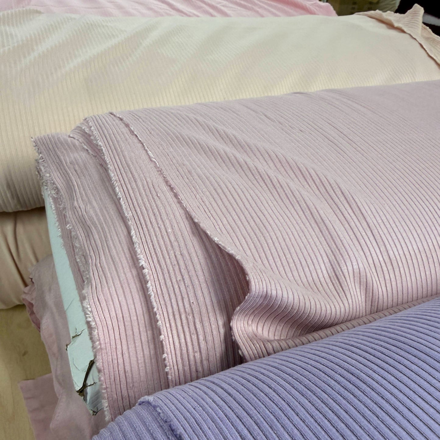 Bamboo Rib Knit - Linen/Beige