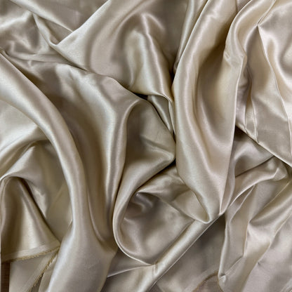 Mulberry Silk Charmeuse - Champagne - 19mm