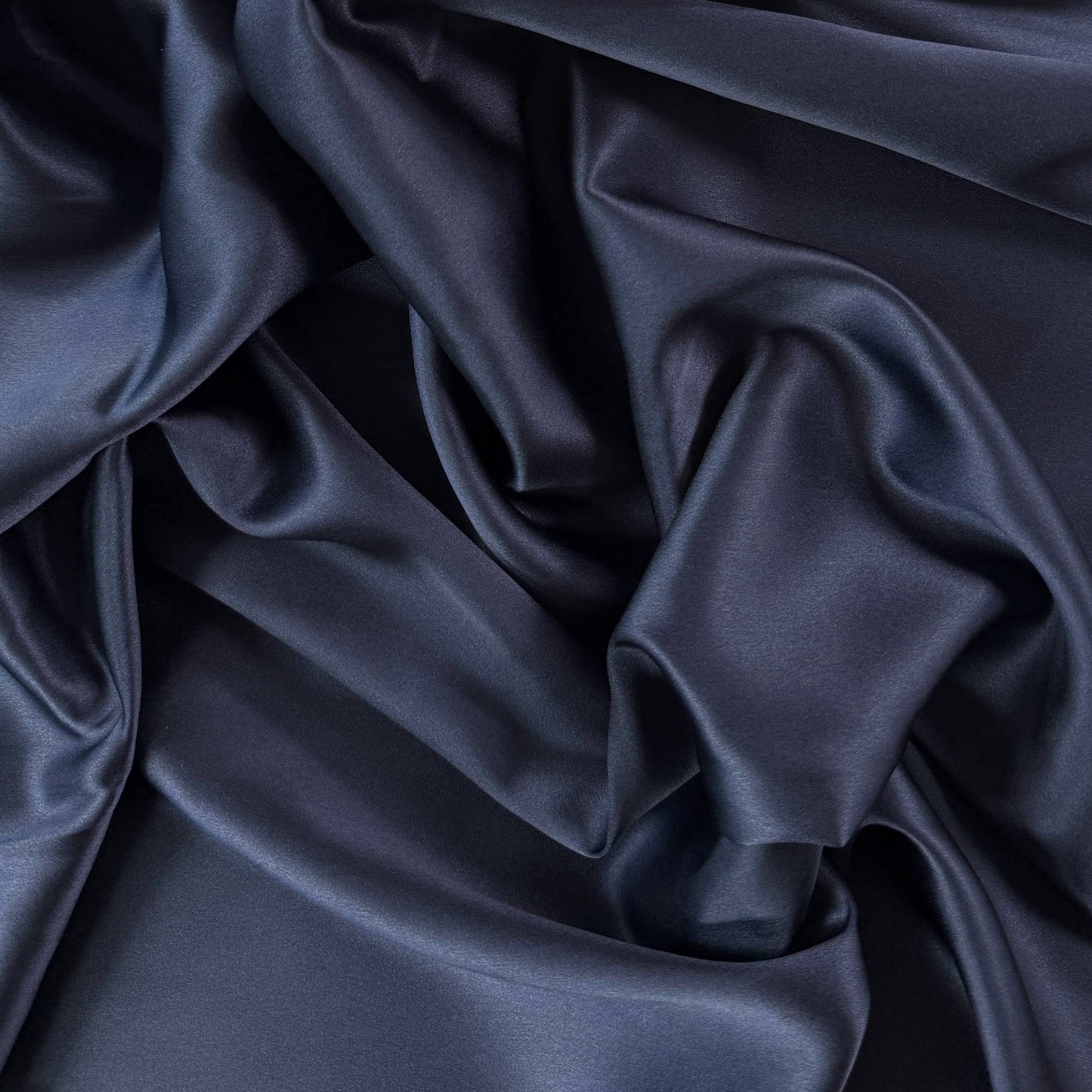Mulberry Silk Charmeuse - Dark Navy - 19mm