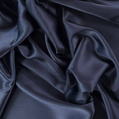 Mulberry Silk Charmeuse - Dark Navy - 19mm