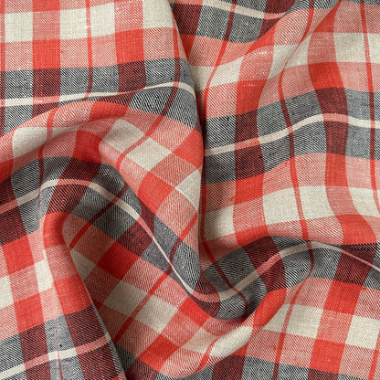 Yarn Dyed Plaid - Linen / Cotton - Deadstock Fabric