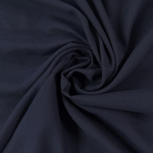 Cotton Single Gauze - Navy - Deadstock