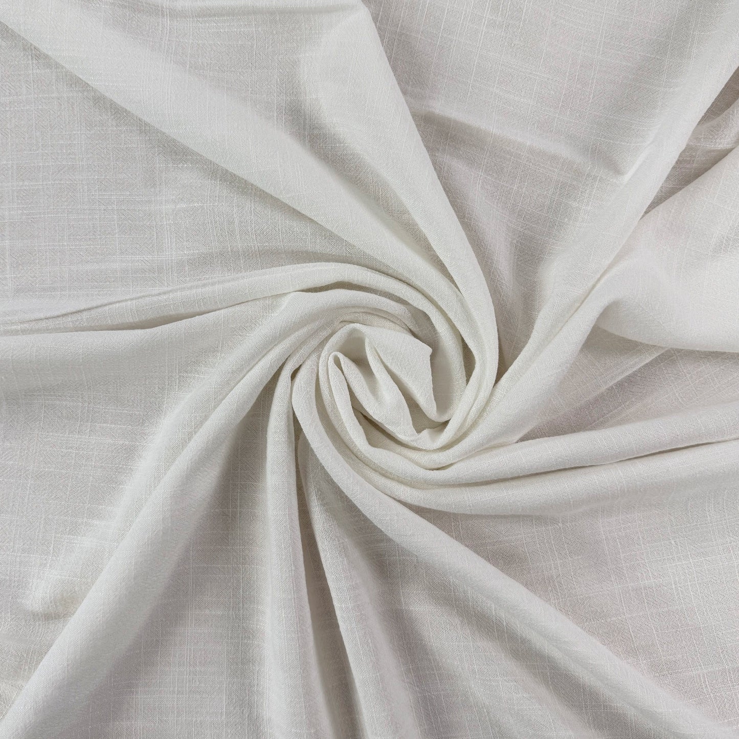 Silky Linen Viscose Noil - Alabaster