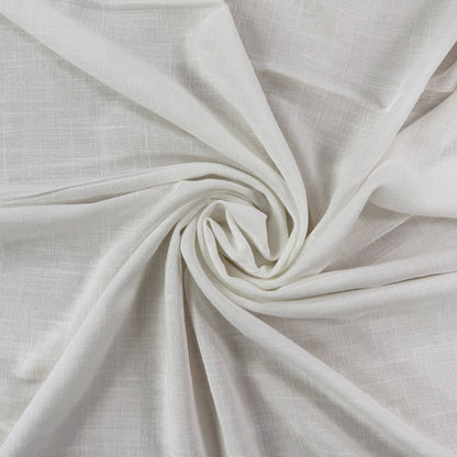 Silky Linen Viscose Noil - Alabaster