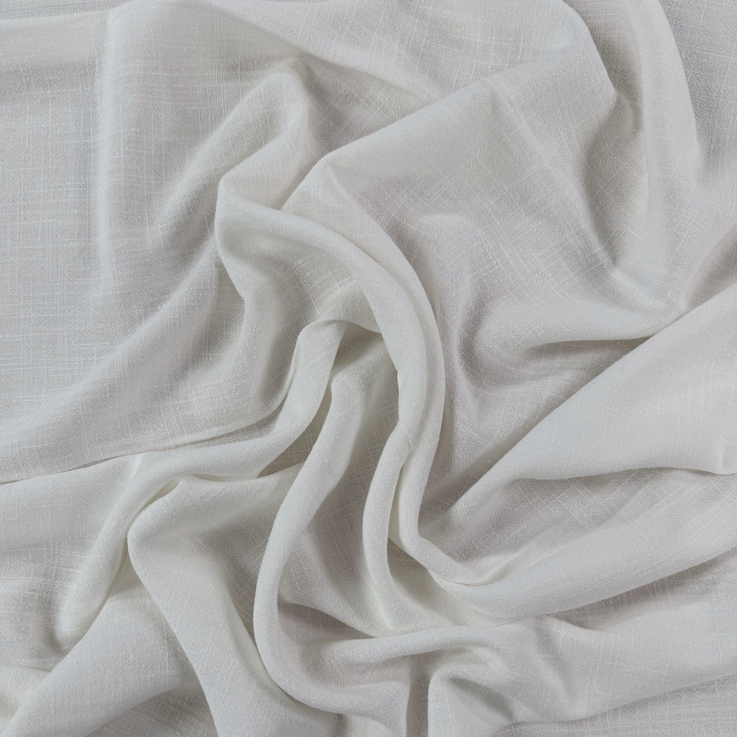 Silky Linen Viscose Noil - Alabaster