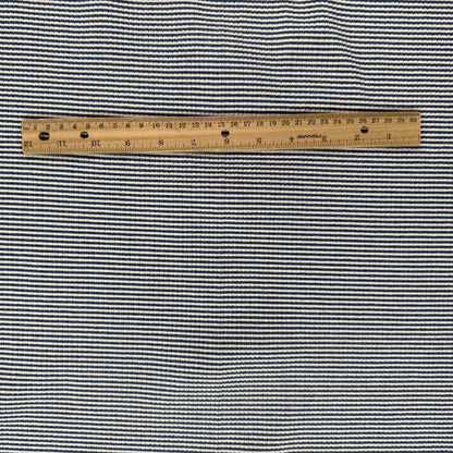 Knit Cotton - Navy & Ivory Stripe - Film Studio Deadstock