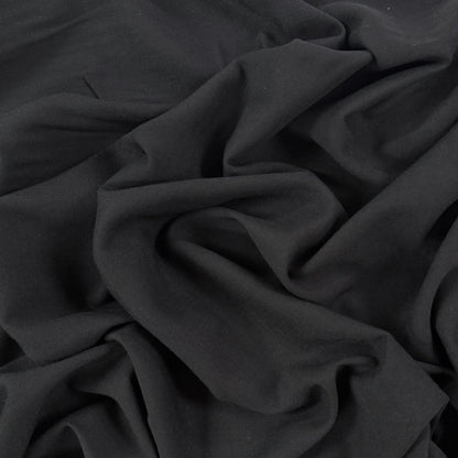 Stretch Viscose Slub - Black