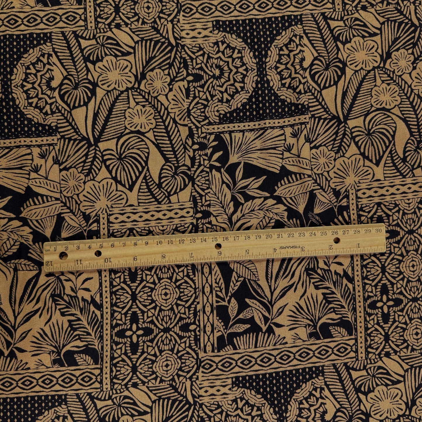 Rayon Slub Digital Print - Tropical Plants