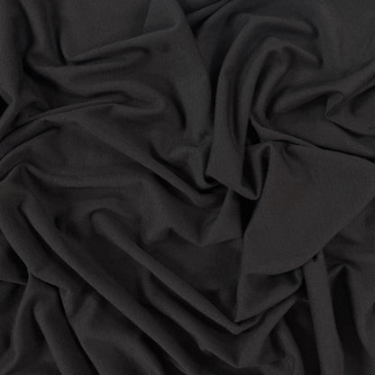 Cotton Jersey Knit  - Black - Deadstock