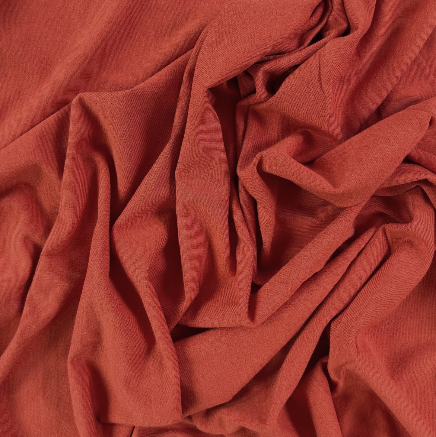 Rayon Cotton Jersey Knit - Orange - Deadstock