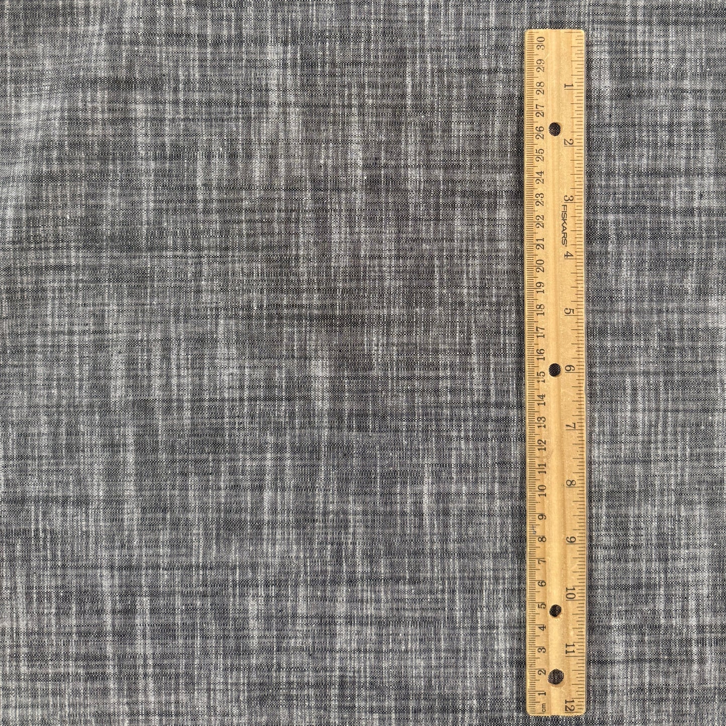 Stretch Cotton Chambray - Dark Grey