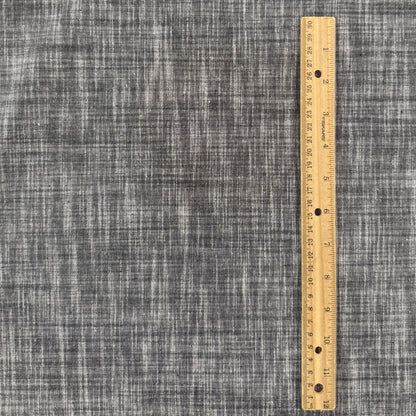 Stretch Cotton Chambray - Dark Grey