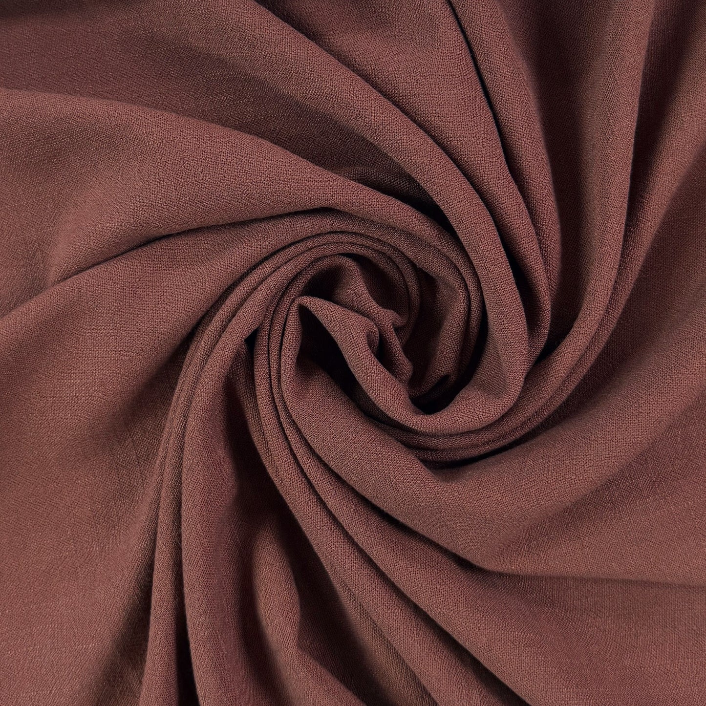 Silky Linen Viscose Noil - Chestnut