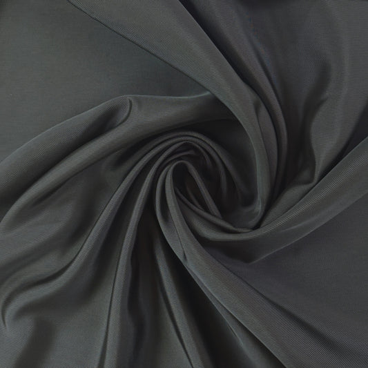Acetate Bemberg Cupro Twill - Charcoal Grey - Film Studio Deadstock