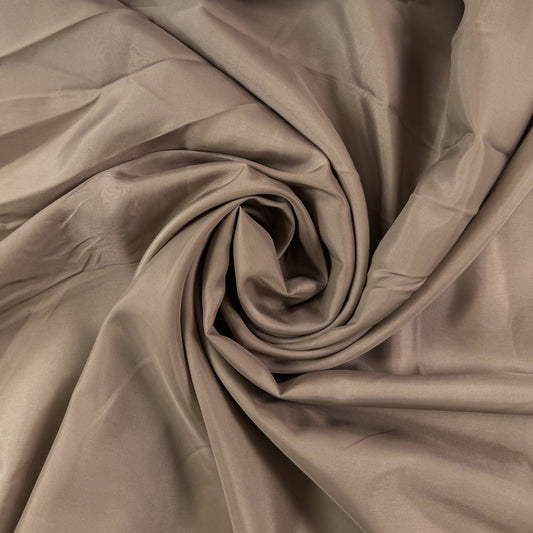 Polyester Viscose Lining  - Light Brown  - Film Studio Deadstock