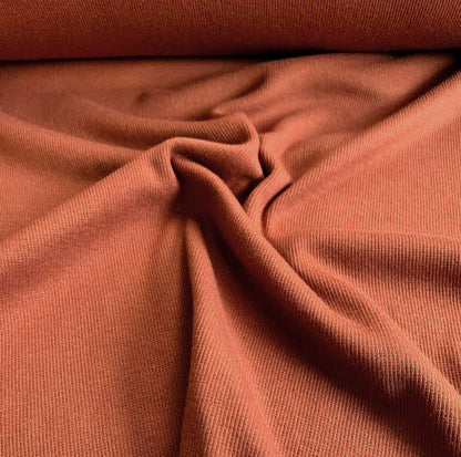 Bamboo Cotton Rib 2x2 - Allspice - Ribbed Knit
