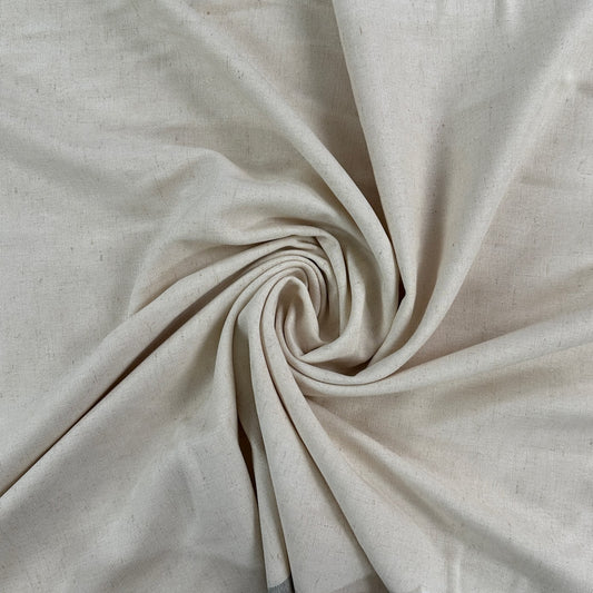 Linen Viscose Blend Stretch Woven - Natural