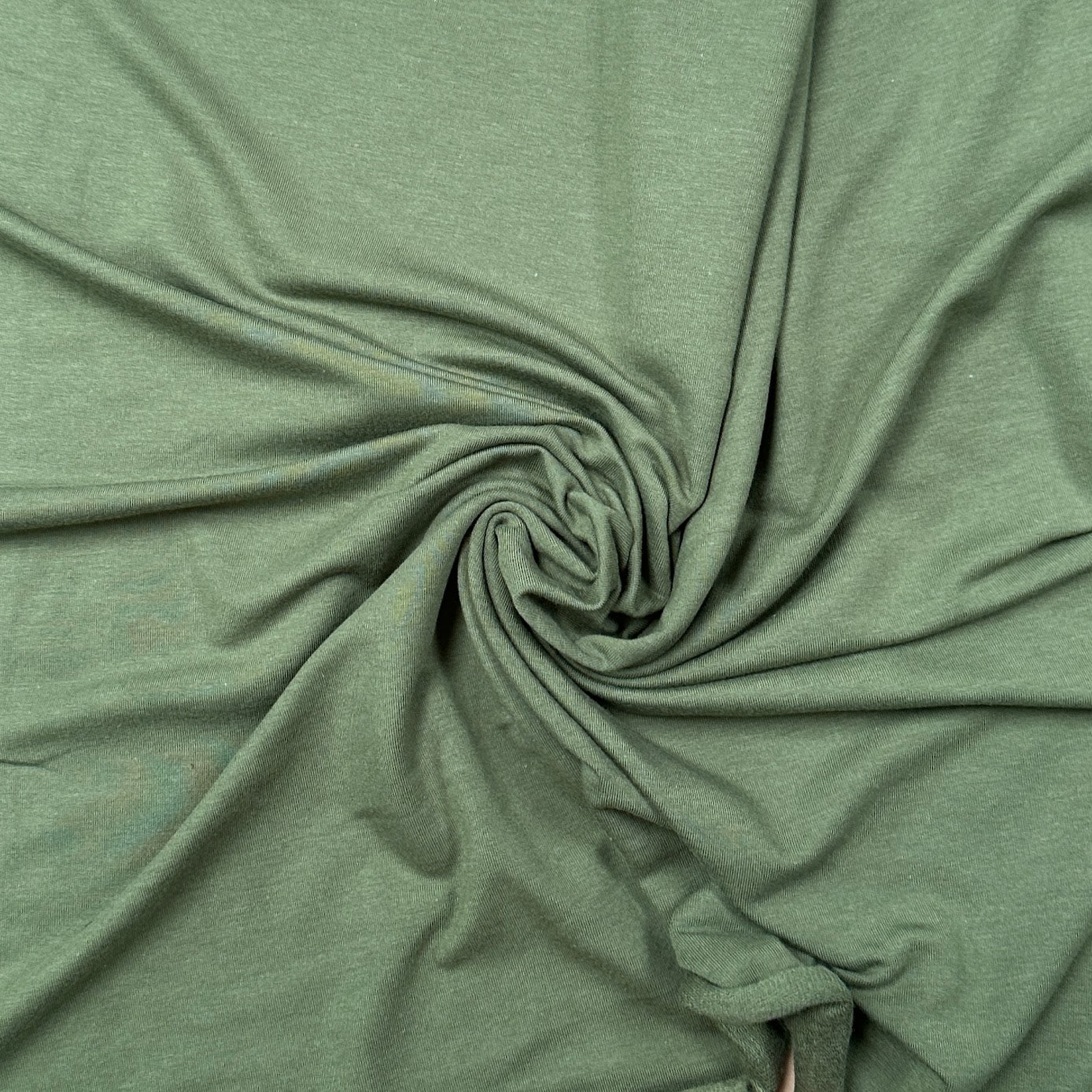 Bamboo Cotton French Terry - Moss Green