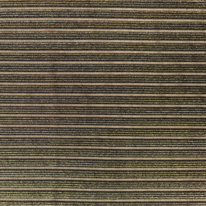 Novelty Knit Nylon & Lurex - Black & Gold Stripe - Deadstock