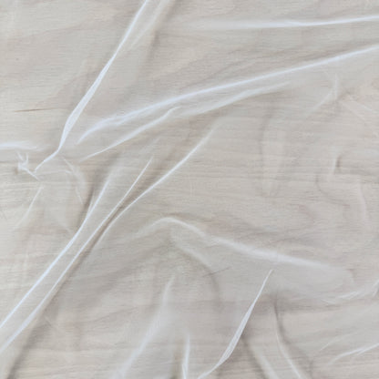 Stretch Tulle - White - Deadstock