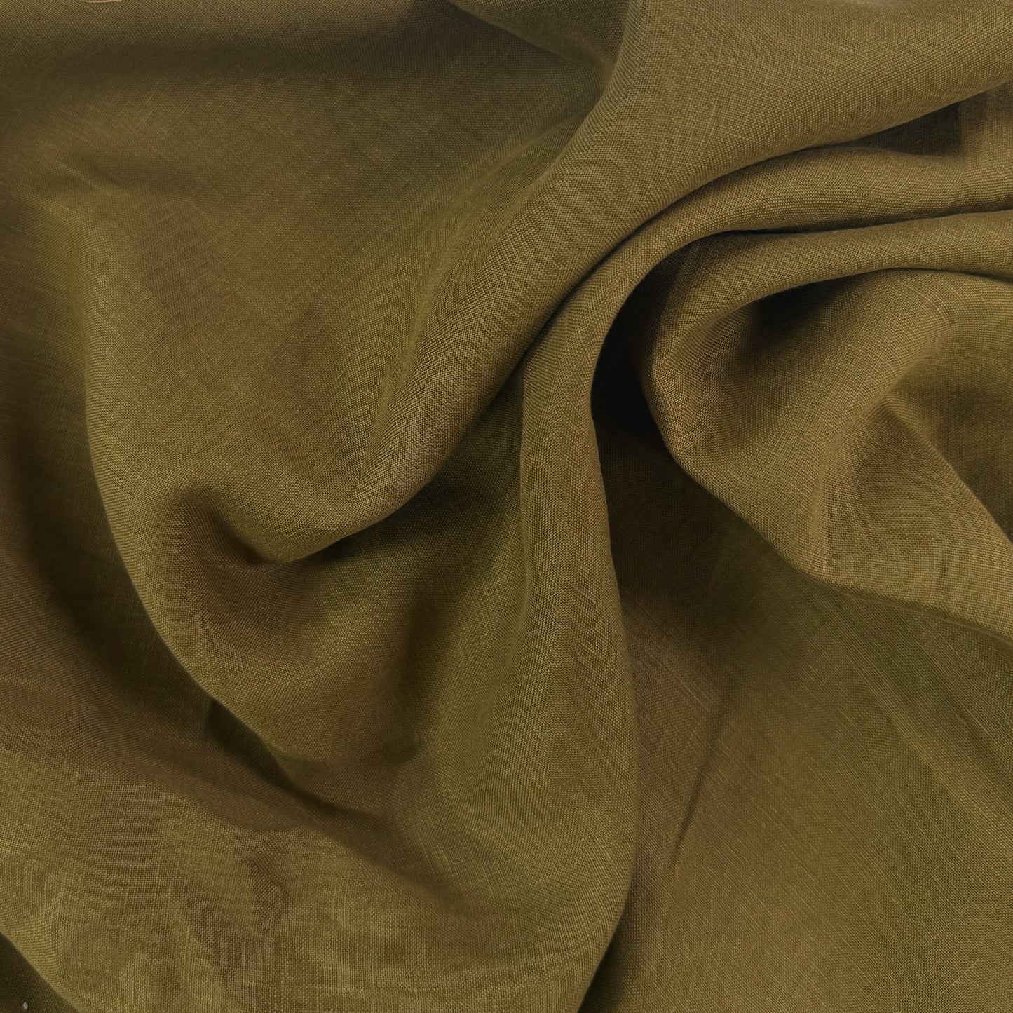 Sandwashed 100% Linen - Olive