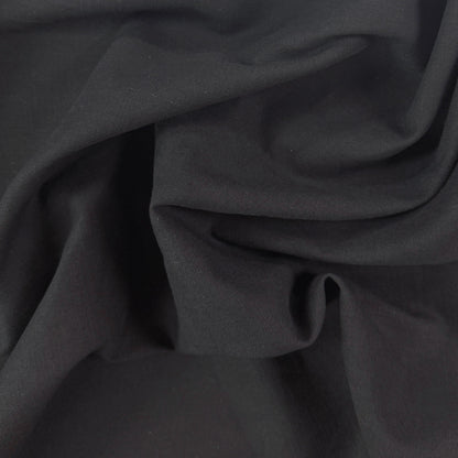 Cotton Linen Woven - Black
