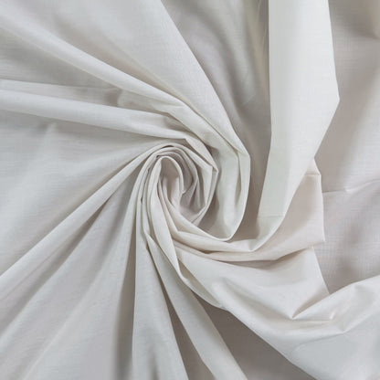 Lightweight Woven Viscose Cotton - Off-White - Deadstock