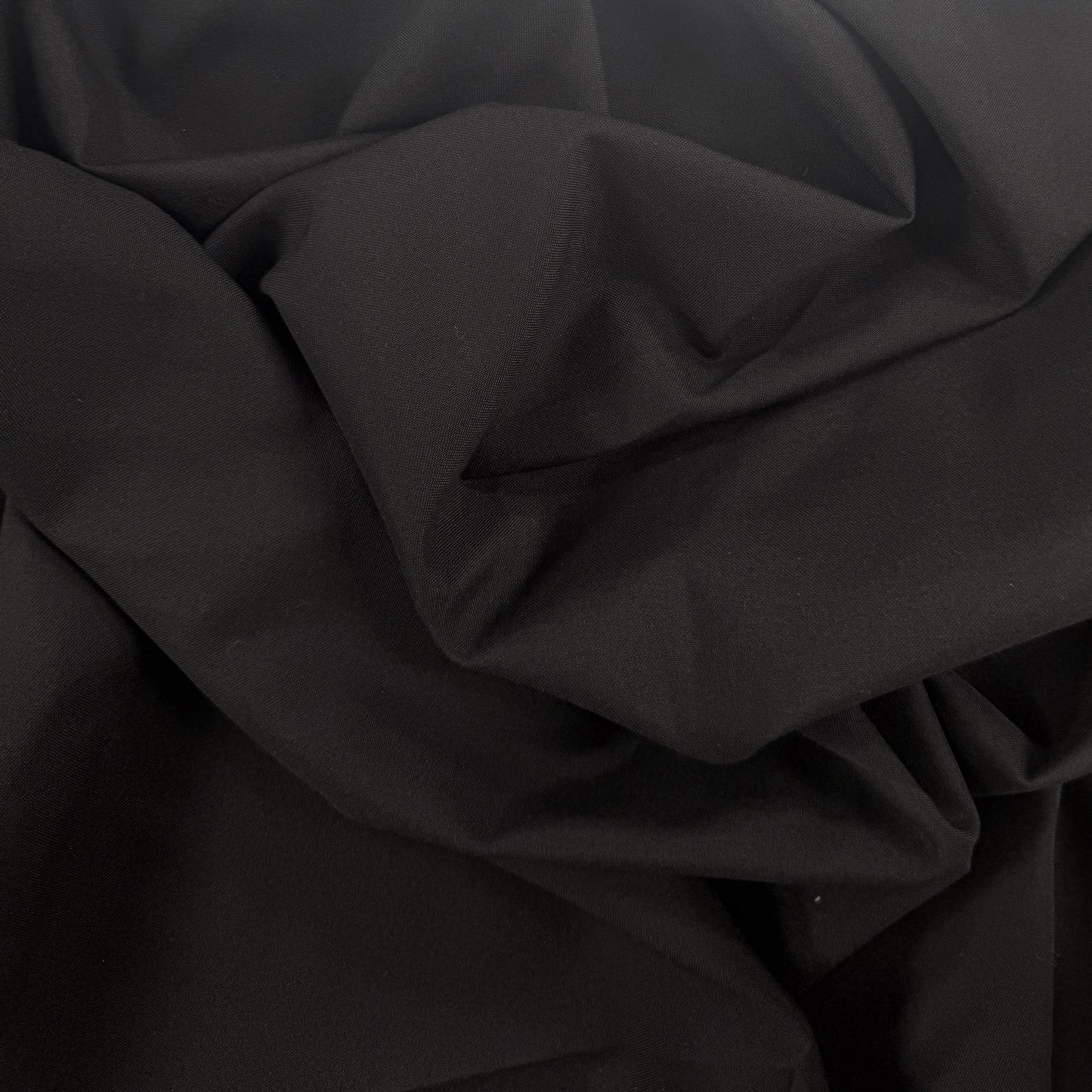 Cotton Polyester Woven - Black - Deadstock