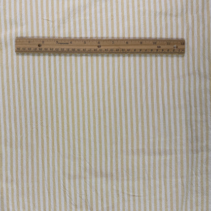 Organic Yarn Dyed Cotton - Yellow Stripe