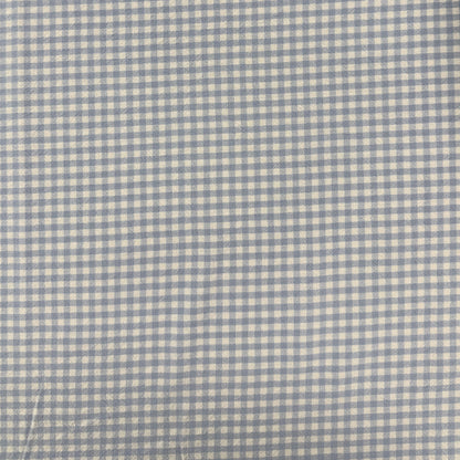 Organic Yarn Dyed Cotton - Powder Blue Gingham