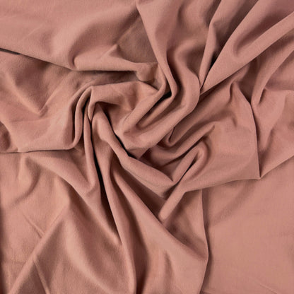 Bamboo Cotton French Terry - Dusty Rose