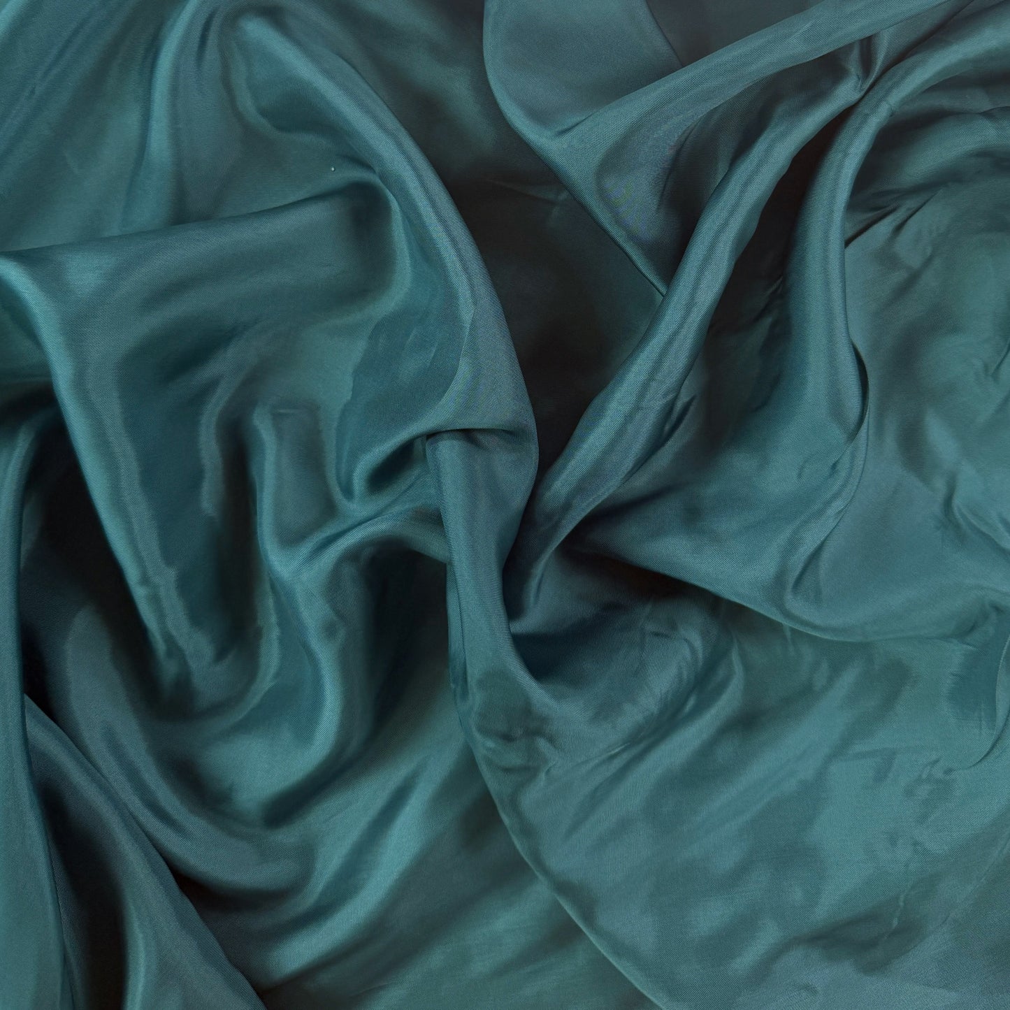 Silky Fluid Rayon - Peacock Blue - Deadstock