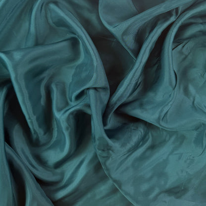 Silky Fluid Rayon - Peacock Blue - Deadstock