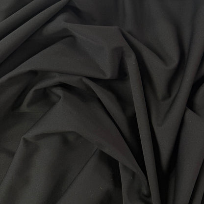 Polyester Scuba Double Knit - Black - Deadstock