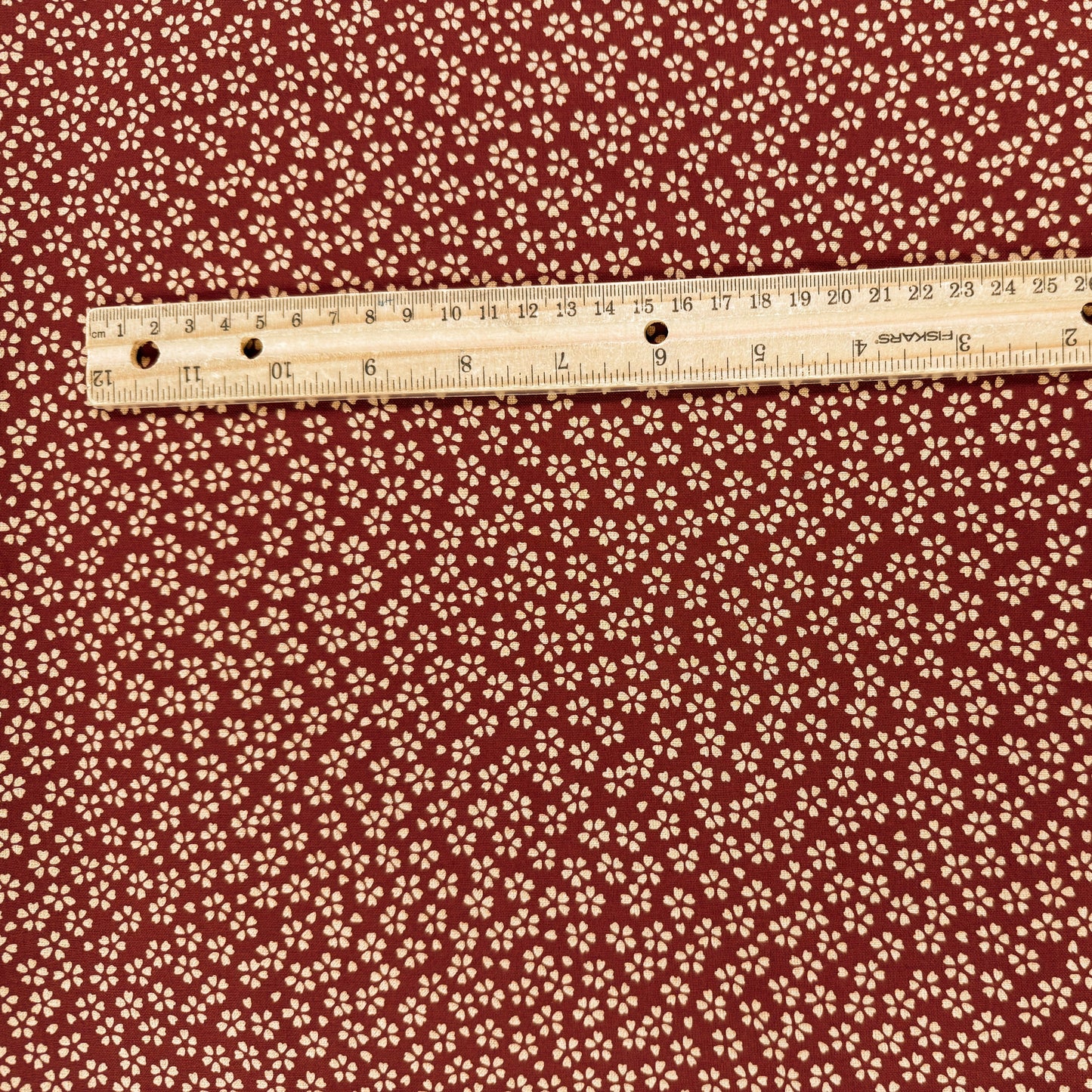 Sevenberry Woven Cotton - Cherry Blossoms - Red