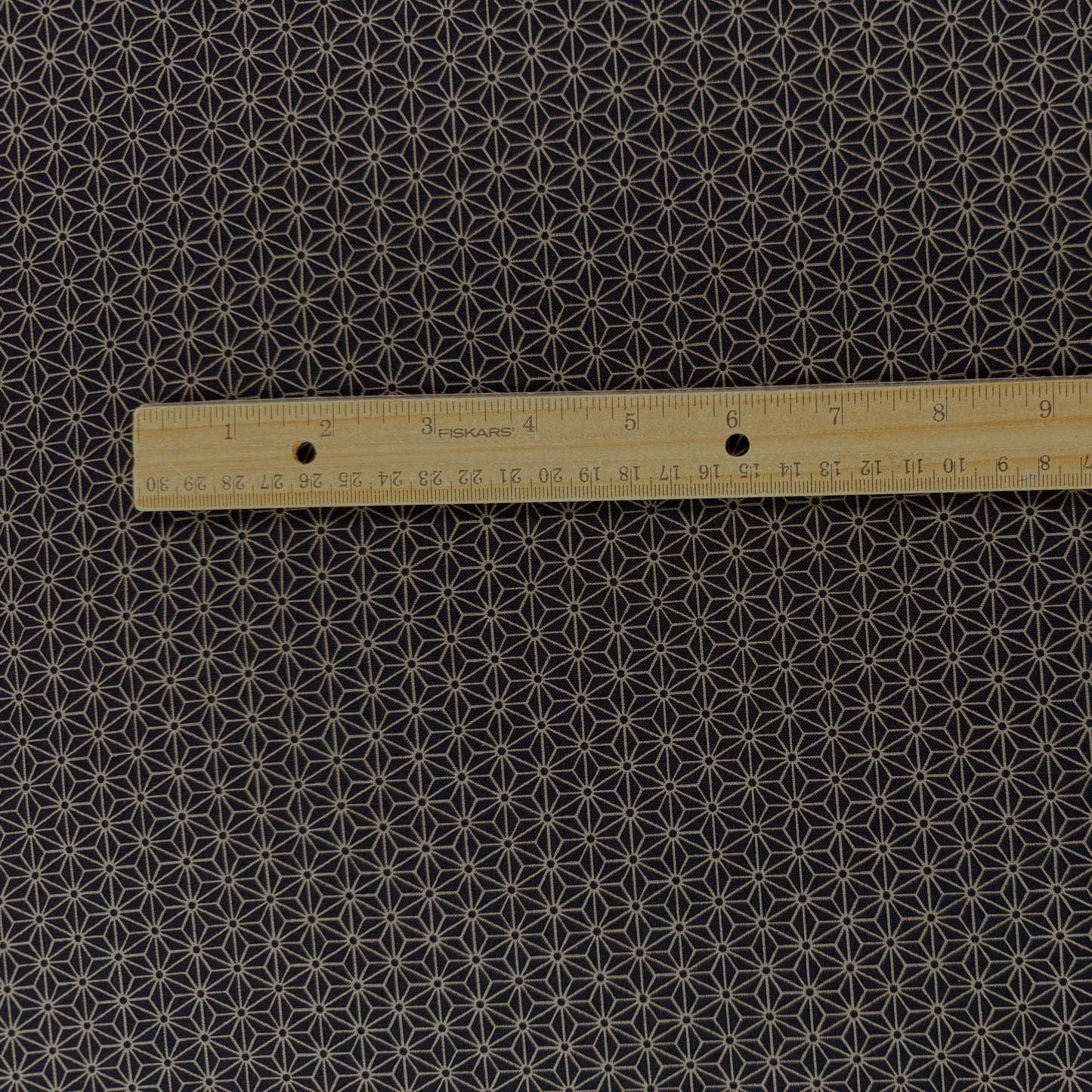 Sevenberry Woven Cotton - Hemp Leaves - Midnight Navy