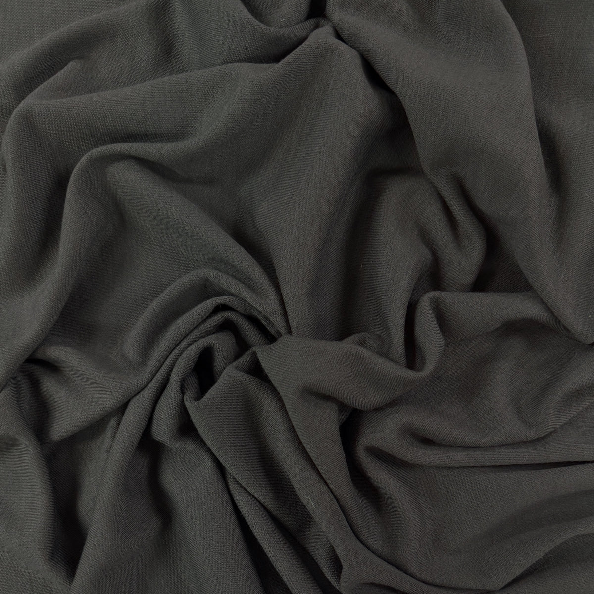 100% Wool 1x1 Sweater Knit - Grey - Deadstock
