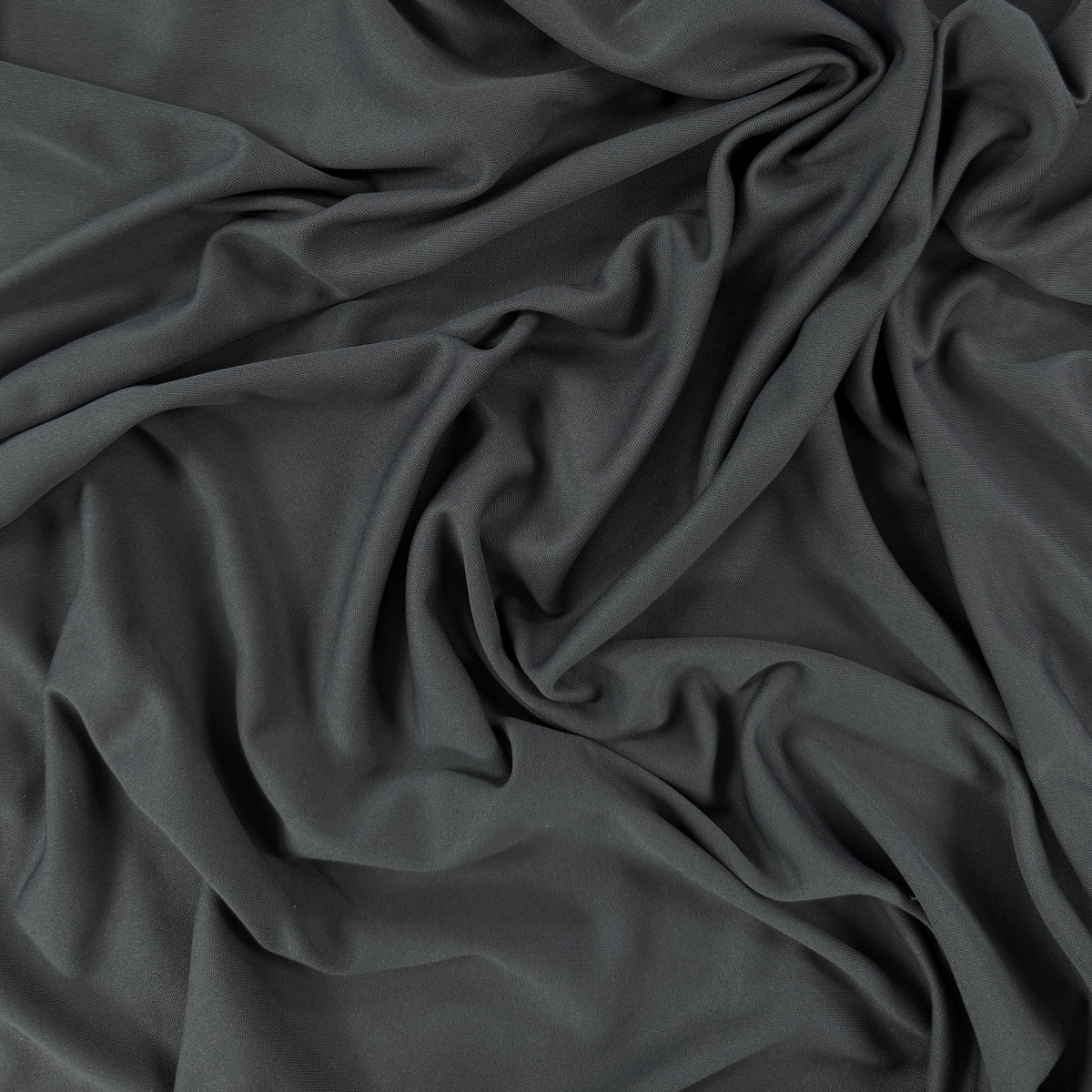Polyester Interlock - Grey - Deadstock