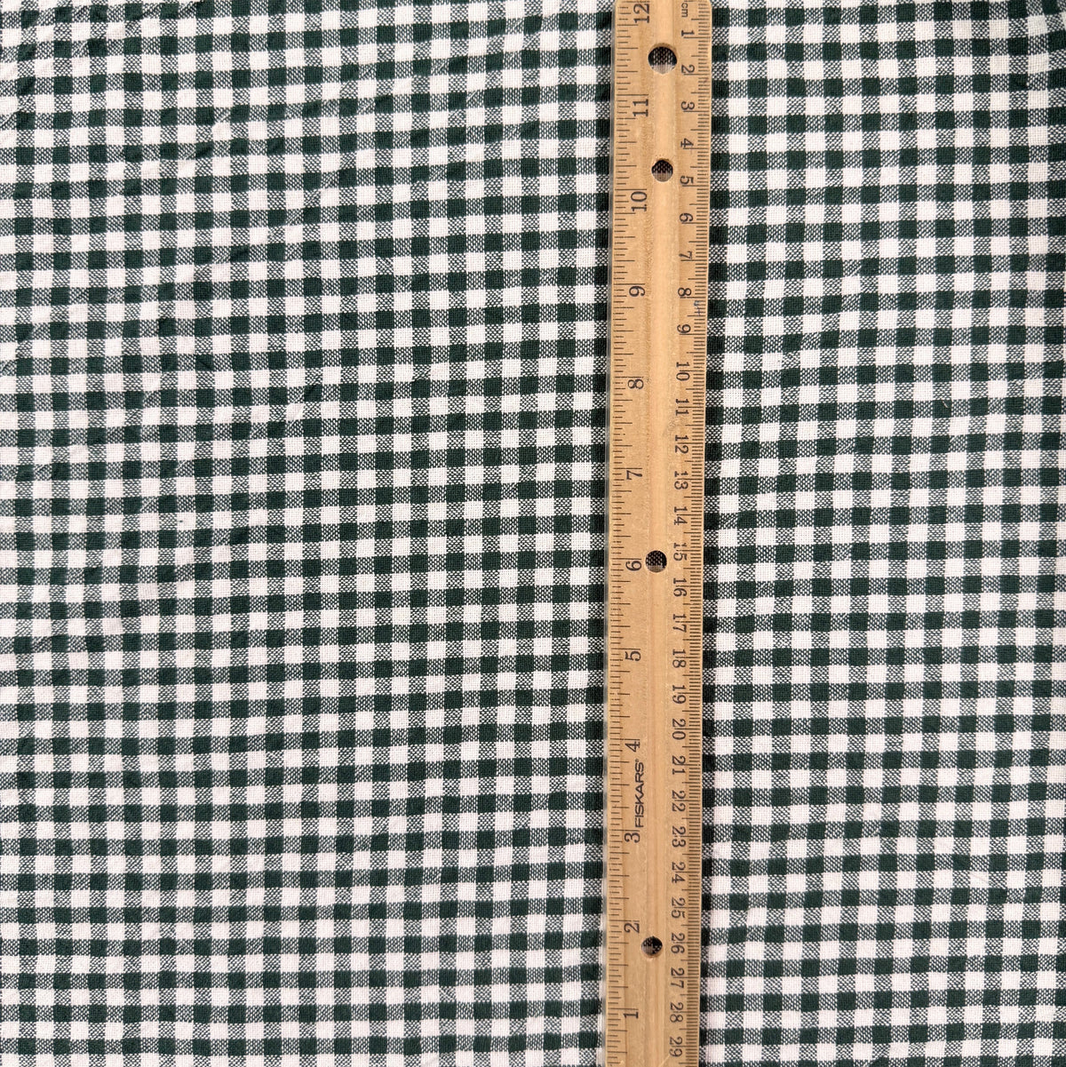Organic Yarn Dyed Cotton - Pine Gingham