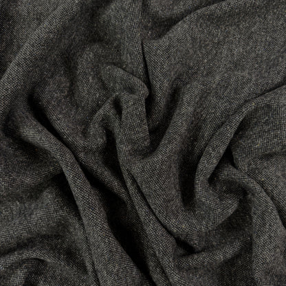 Virgin Wool and Silk Mélange Sweater Knit - Grey - Italy Designer Deadstock