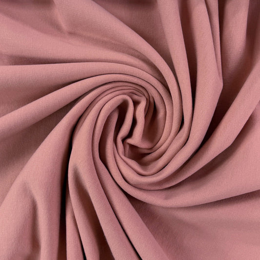 Bamboo Cotton Sweatshirt Fleece - Dusty Rose