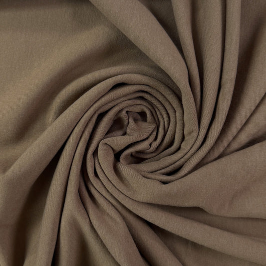 Bamboo Cotton Sweatshirt Fleece - Milk Chocolate
