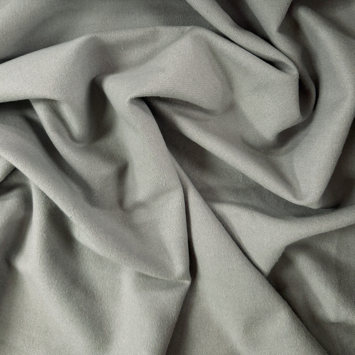 Organic Cotton Brushed Twill - Grey