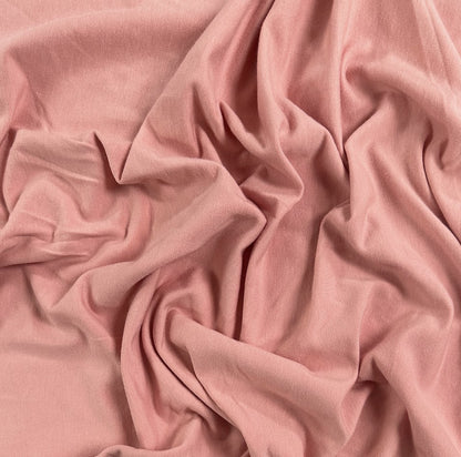 TENCEL™ Lyocell Organic Cotton French Terry  - Mellow Rose