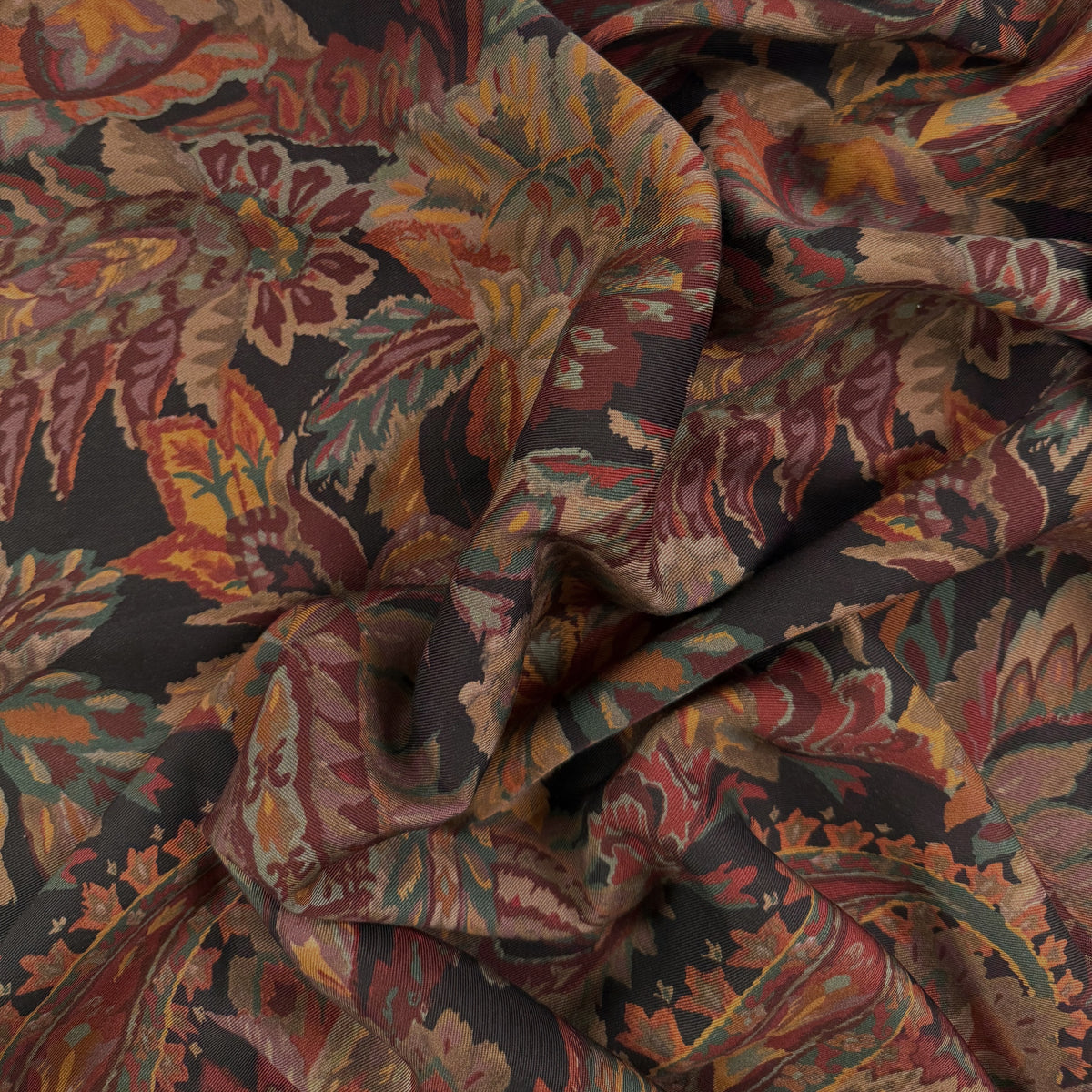 Tencel Lyocell Twill Print - Dark Antique Floral