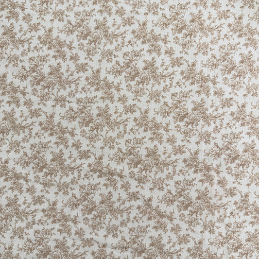 Cotton Heirloom Quilt - Cream/Mocha