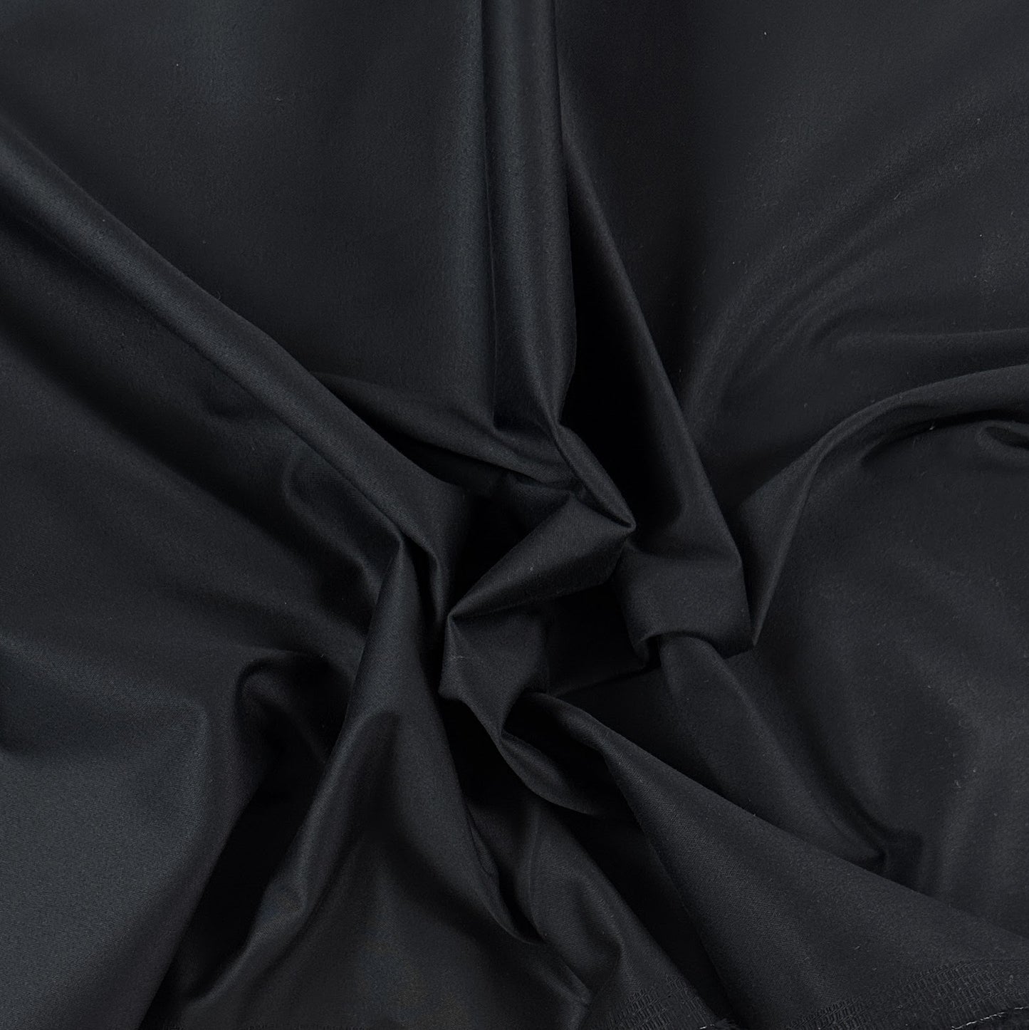 Stretch Cotton Sateen - Black